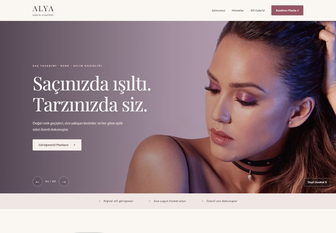 ALYA tasarım önizlemesi