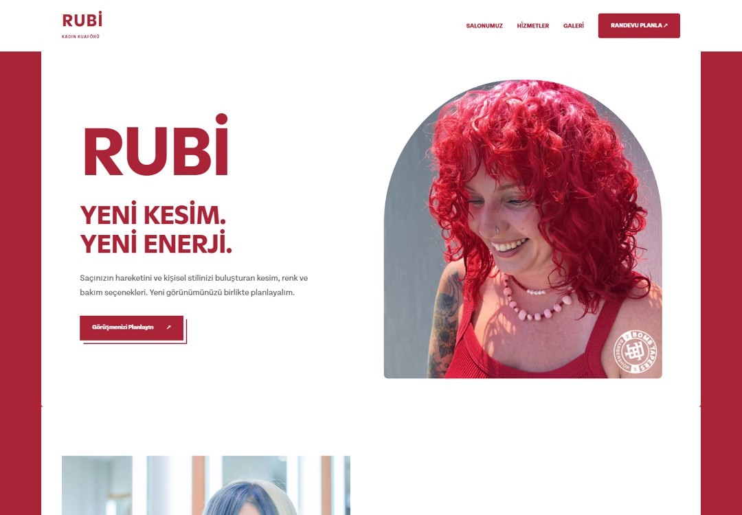 RUBİ tasarım önizlemesi
