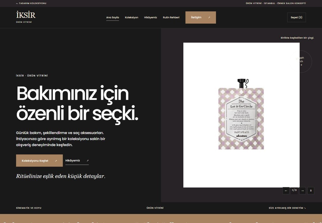 İKSİR tasarım önizlemesi