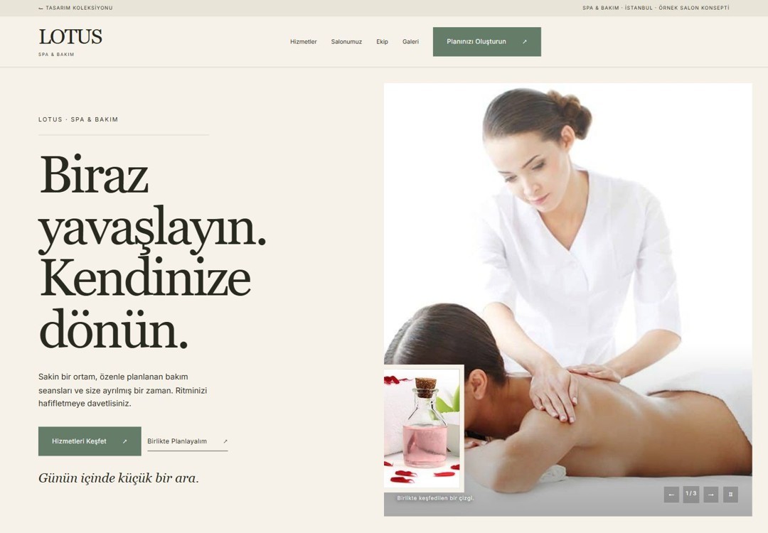 LOTUS tasarım önizlemesi