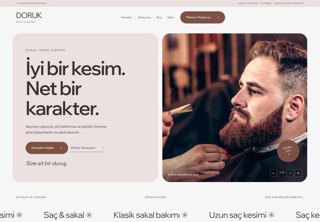 DORUK tasarım önizlemesi