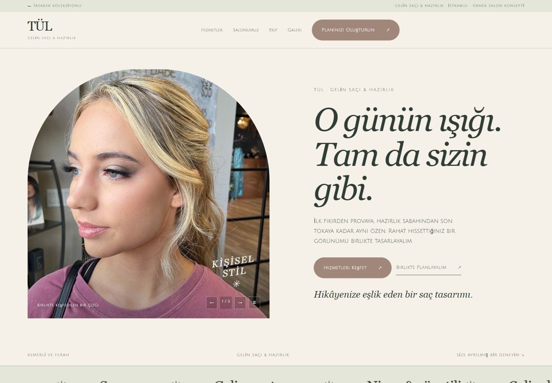 TÜL tasarım önizlemesi
