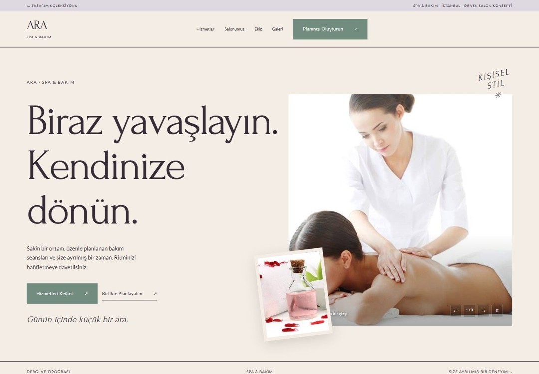 ARA tasarım önizlemesi