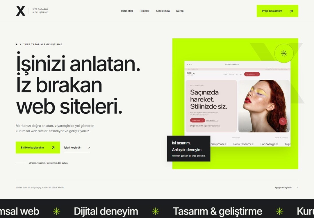 Vysionel Tech / Web Agency tasarım önizlemesi